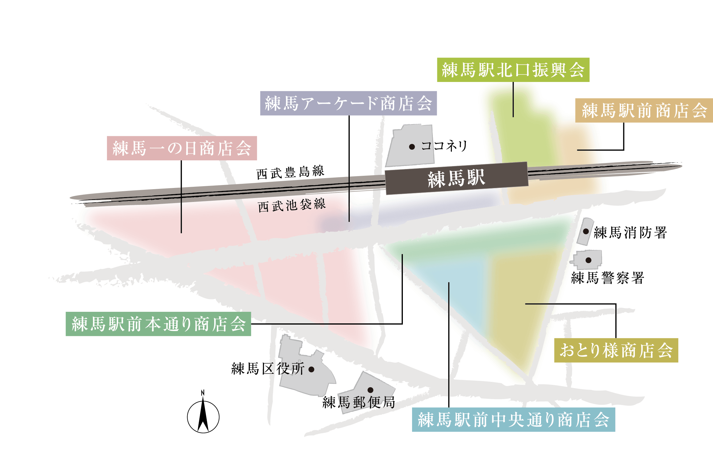 練馬駅周辺MAP